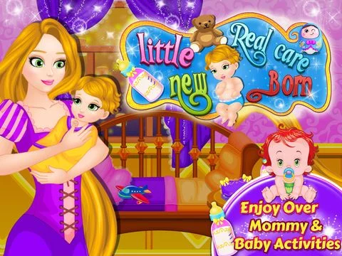 Изображение игры: Little New Baby Born Real Care