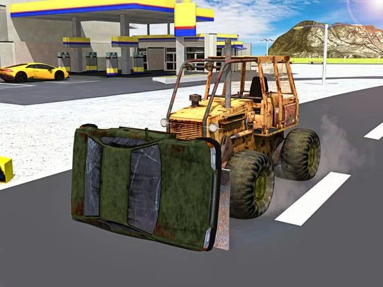 Изображение игры: Messy city cleaner truck parking
