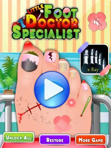 Изображение игры: little Foot doctor specialist free kids games