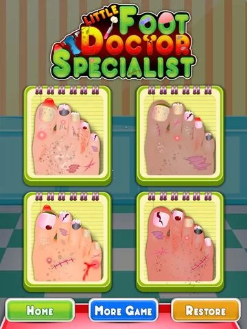 Изображение игры: little Foot doctor specialist free kids games