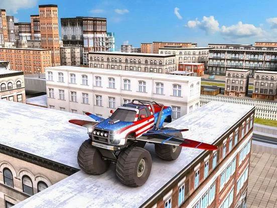 Изображение игры: Off Road 4x4 Flying Monster Truck Real Racing