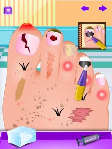 Изображение игры: little Foot doctor specialist free kids games
