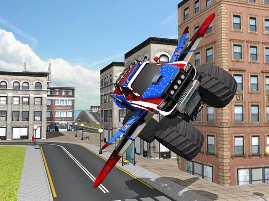 Изображение игры: Off Road 4x4 Flying Monster Truck Real Racing