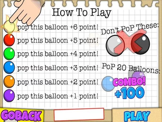Изображение игры: PoP The Ballons