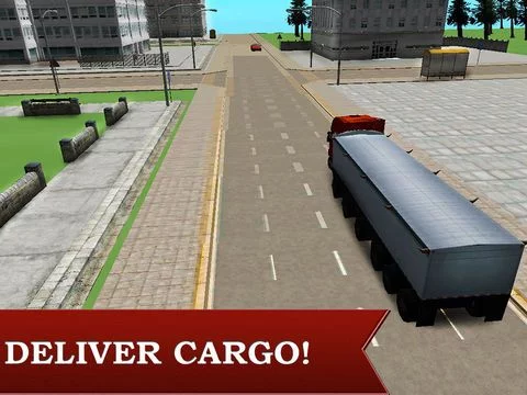 Изображение игры: Euro Truck Simulator 3D Free