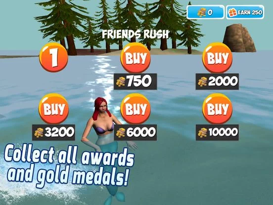 Изображение игры: Underwater Mermaid Swimming Race Full