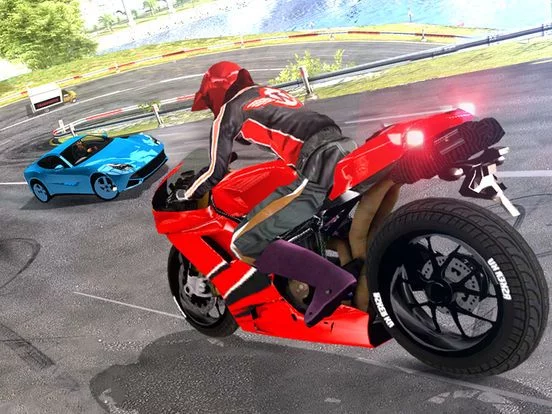 Изображение игры: Wrong Way Moto Racer