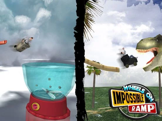 Изображение игры: Wheels On Impossible Ramp