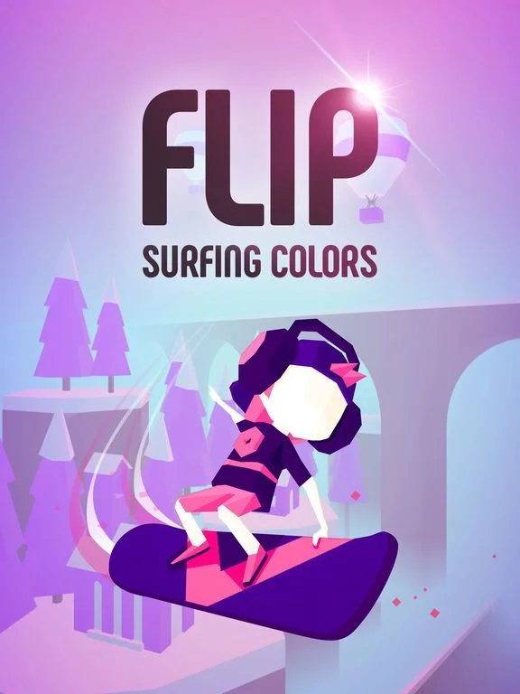 Изображение игры: Flip: Surfing Colors