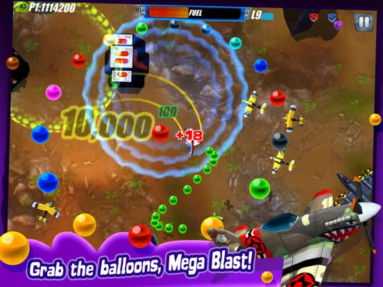 Изображение игры: SpinnYwingS - One Tap Flying and Balloon Grabbing!