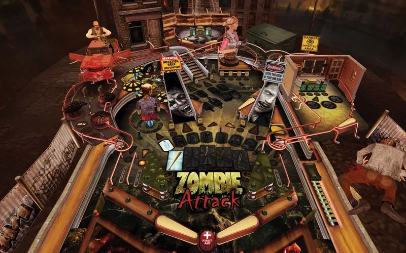 Изображение игры: Zombie Attack Pinball