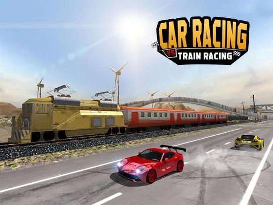Изображение игры: Car Racing Vs Train Racing