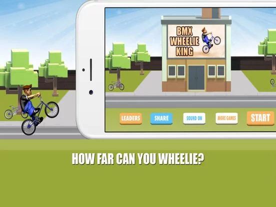 Изображение игры: BMX-Wheelie King 2
