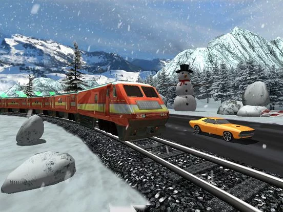 Изображение игры: Car Racing Vs Train Racing