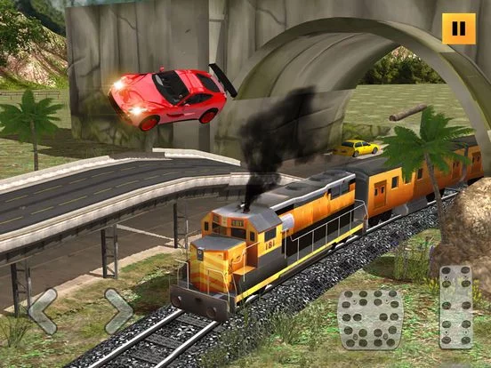 Изображение игры: Car Racing Vs Train Racing