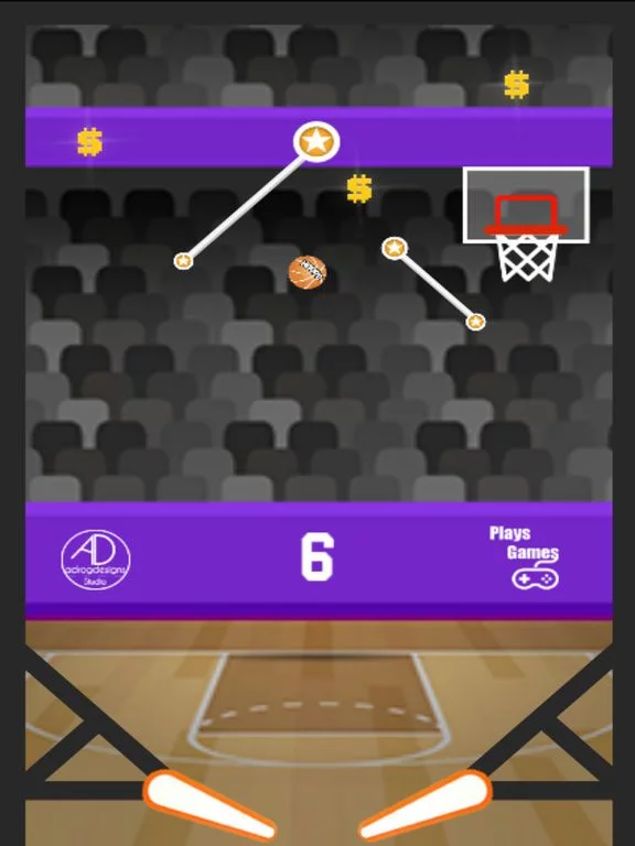 Изображение игры: Pinball Hoops