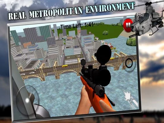 Изображение игры: Helicopter Sniper Shooter - Be the hero and defend the nation