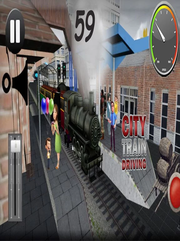 Изображение игры: Bullet Train Subway Journey-Rail Driver at Station