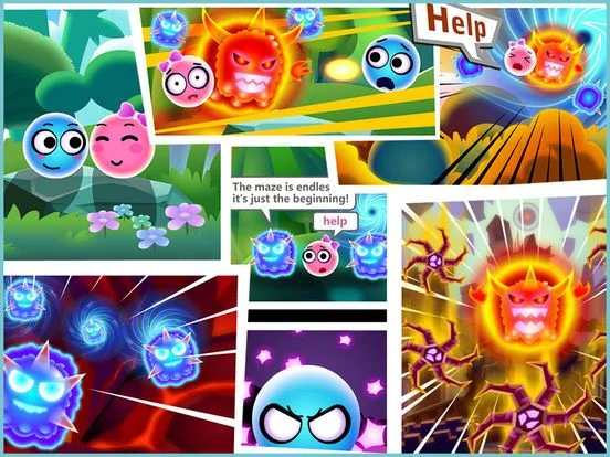 Изображение игры: Balls Dash-super slime blast