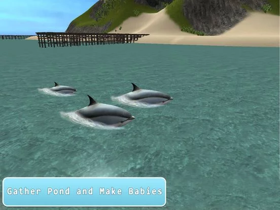 Изображение игры: Sea Dolphin Simulator 3D Full