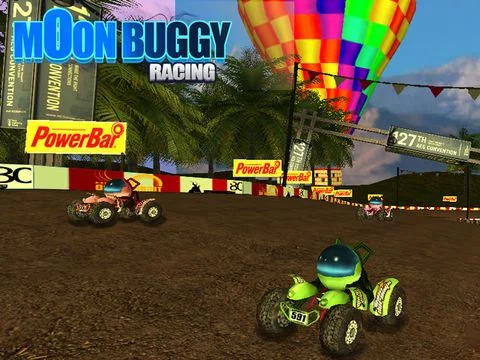 Изображение игры: Moon Buggy Racing