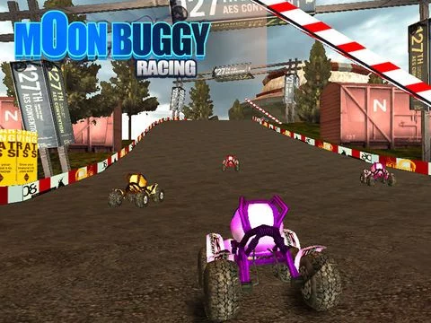 Изображение игры: Moon Buggy Racing
