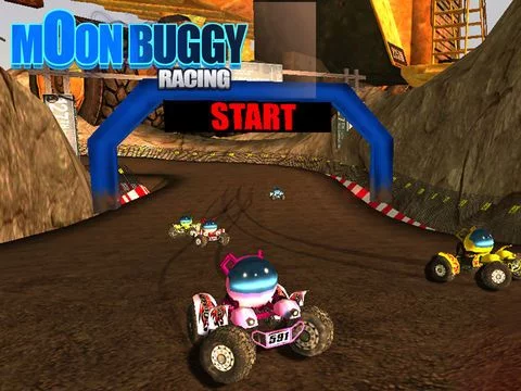 Изображение игры: Moon Buggy Racing