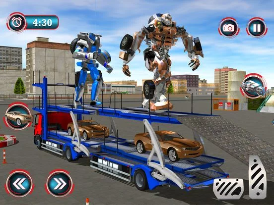 Изображение игры: Multi Robot City Transport Driving Sim
