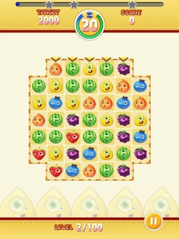 Изображение игры: Jelly Fruits Farm Blast Free