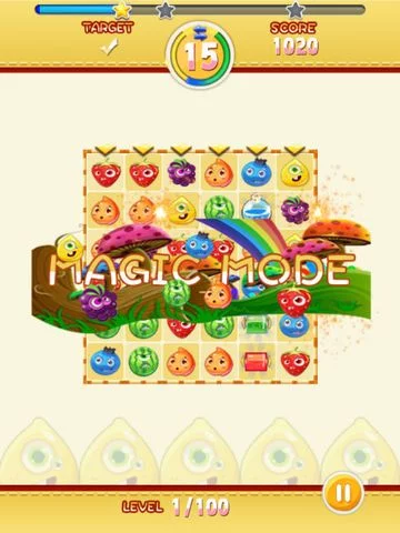 Изображение игры: Jelly Fruits Farm Blast Free