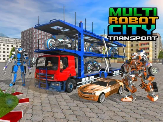 Изображение игры: Multi Robot City Transport Driving Sim