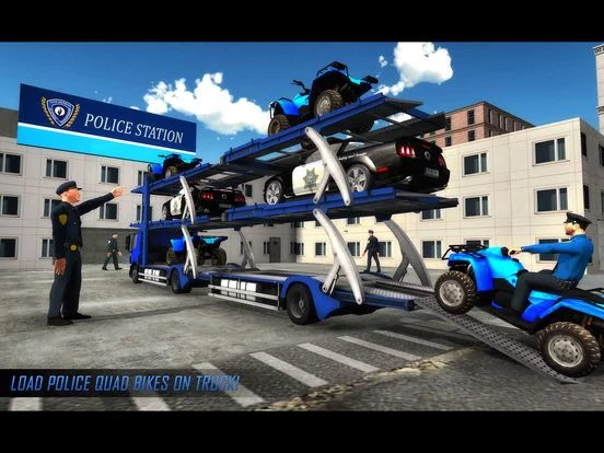 Изображение игры: US Police ATV Quad Bike Game