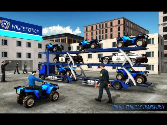 Изображение игры: US Police ATV Quad Bike Game