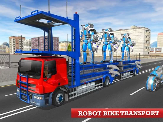Изображение игры: Multi Robot City Transport Driving Sim