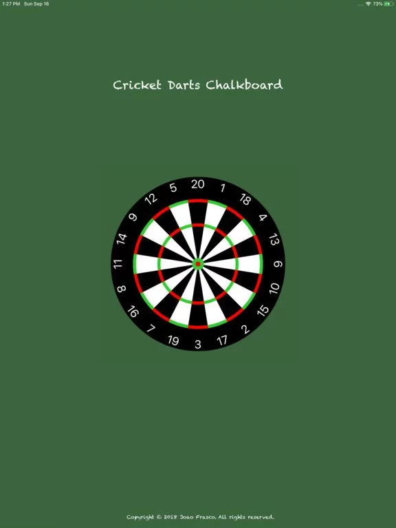 Изображение игры: Cricket Darts Chalkboard