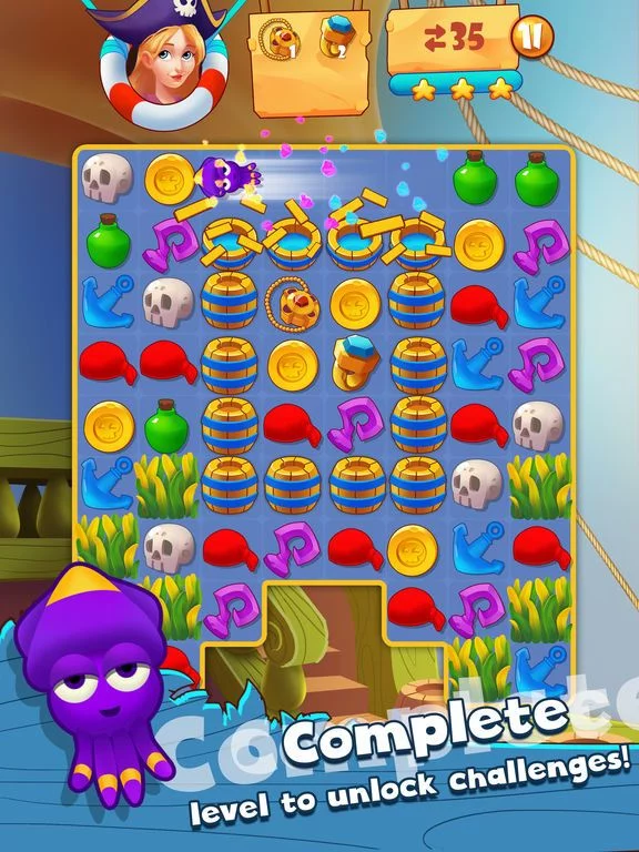 Изображение игры: Pirate Crush - Match 3 Games