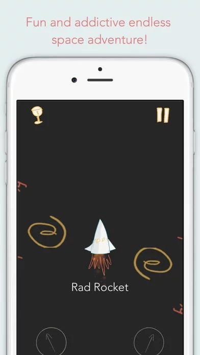 Изображение игры: Rad Rocket - the endless space adventure game
