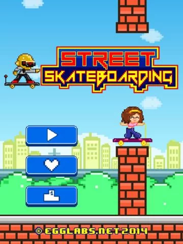 Изображение игры: Street Skateboarding - Play Free 8-bit Retro Pixel Skating Games