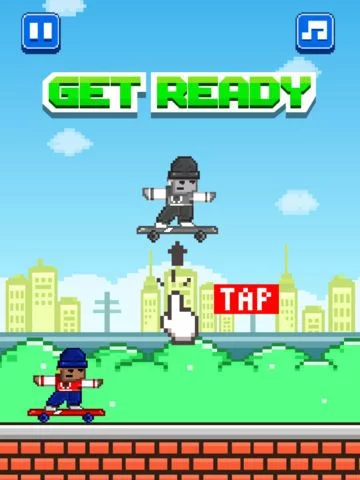 Изображение игры: Street Skateboarding - Play Free 8-bit Retro Pixel Skating Games