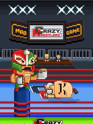 Изображение игры: Crazy Wrestlers Game - Free 8-bit Pixel Retro Fight-ing Games