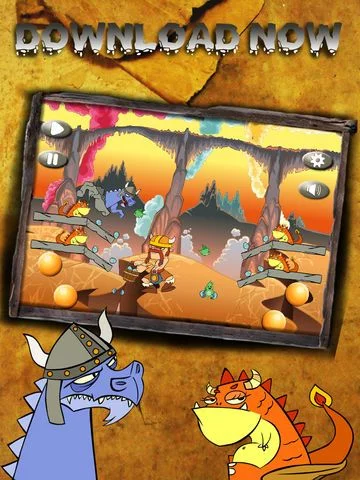 Изображение игры: Vikings vs Dragons Defense Free Game
