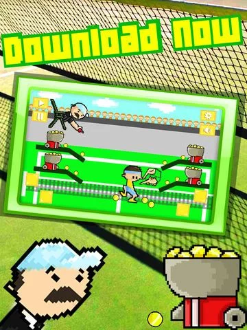 Изображение игры: Pixel Tennis Player Madness Free Game