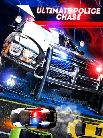 Изображение игры: 2D Fast Police Car Chase Game - Free Real Speed Driving Racing Games