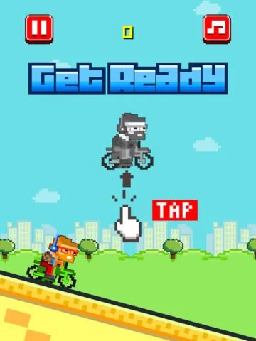 Изображение игры: Bike Heroes - Play Free 8-bit Pixel Moto Racing Games