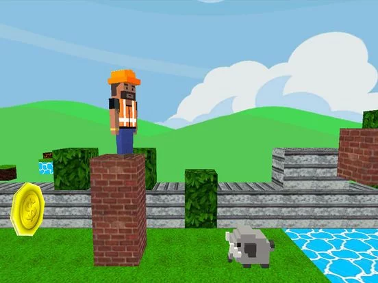 Изображение игры: Voxel Platform Craft