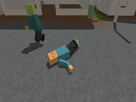 Изображение игры: Pixel Zombies Hunter: Science's howling of Virus Phantasm. Play Forgotten Dead Revenge
