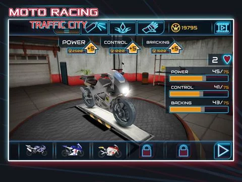 Изображение игры: Moto Racing: Traffic City