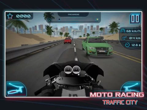 Изображение игры: Moto Racing: Traffic City
