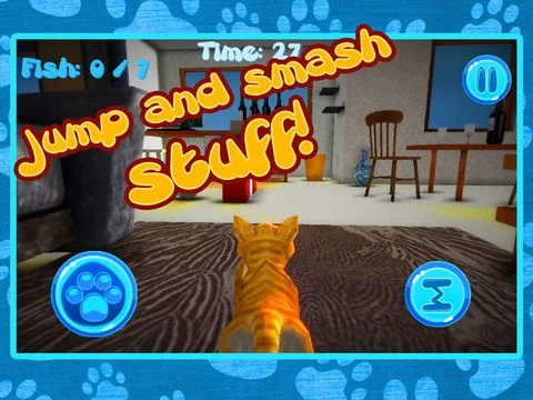 Изображение игры: My Cat Simulator - Catch Fish