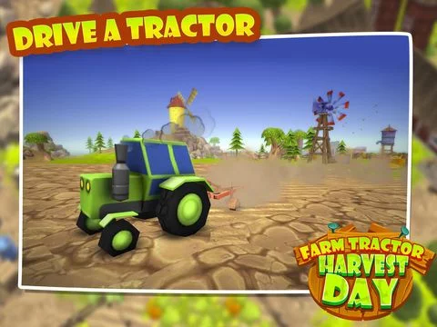 Изображение игры: Farm Tractor - Harvest Day 3D